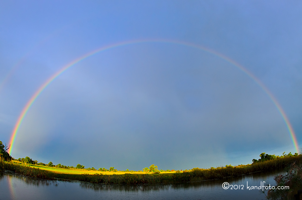 Rainbow on the Okavango River - Botswana