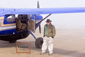 Jim Heimer, the fly fisherman, just after landing